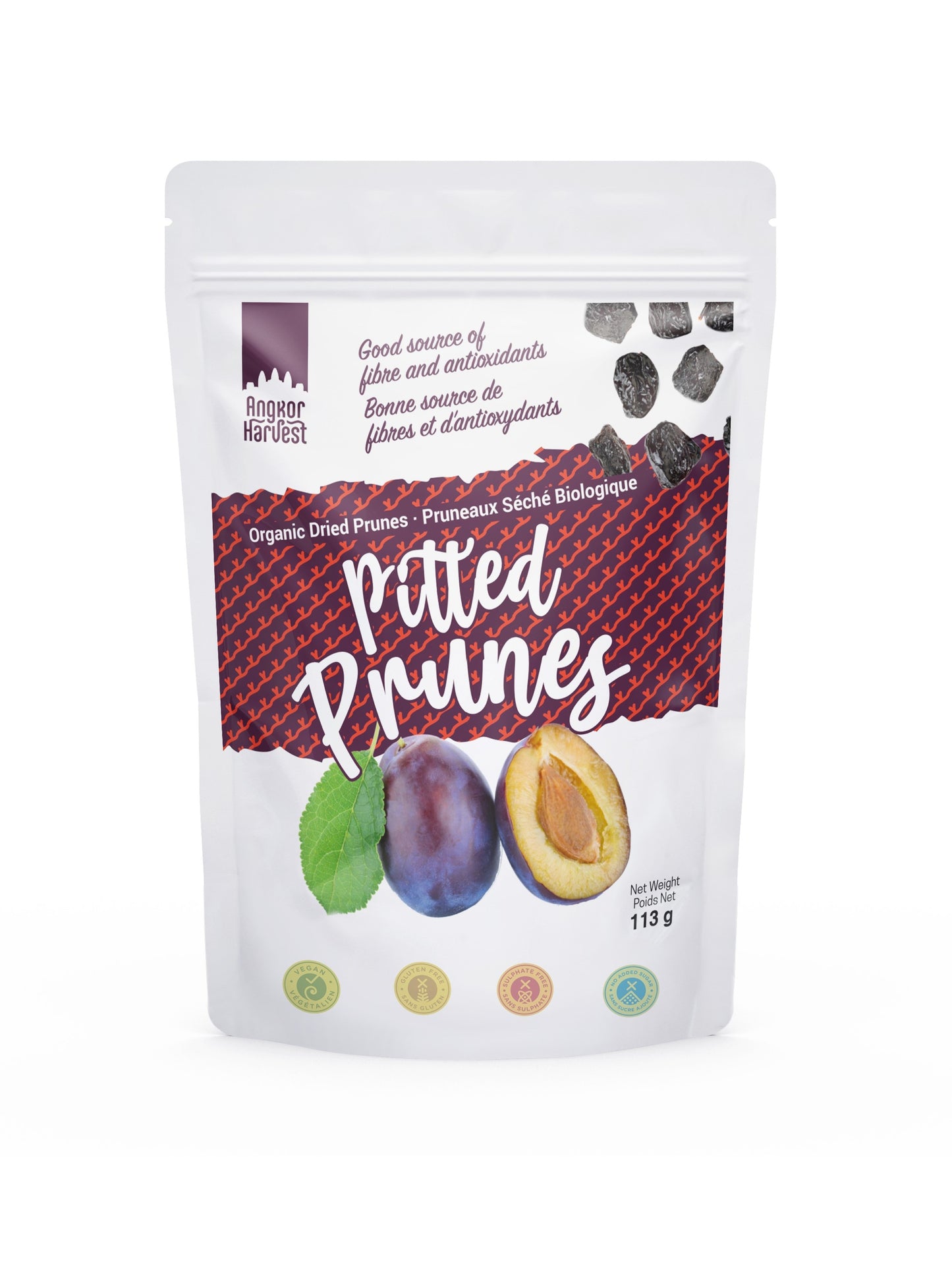 Organic Dried Prunes, pitted