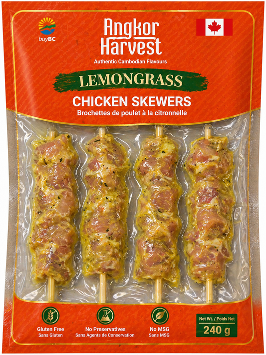 Cambodian Chicken Skewers (Frozen meats are available only at local delivery)